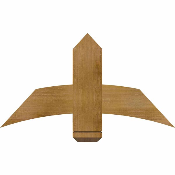 Ekena Millwork Bellingham Rough Sawn Timber Gable Bracket, Western Red Cedar, 36"W x 19"H x 4"D x 6"F, 13/12 Pitch GBW036X19X0406BEL00RWR - main